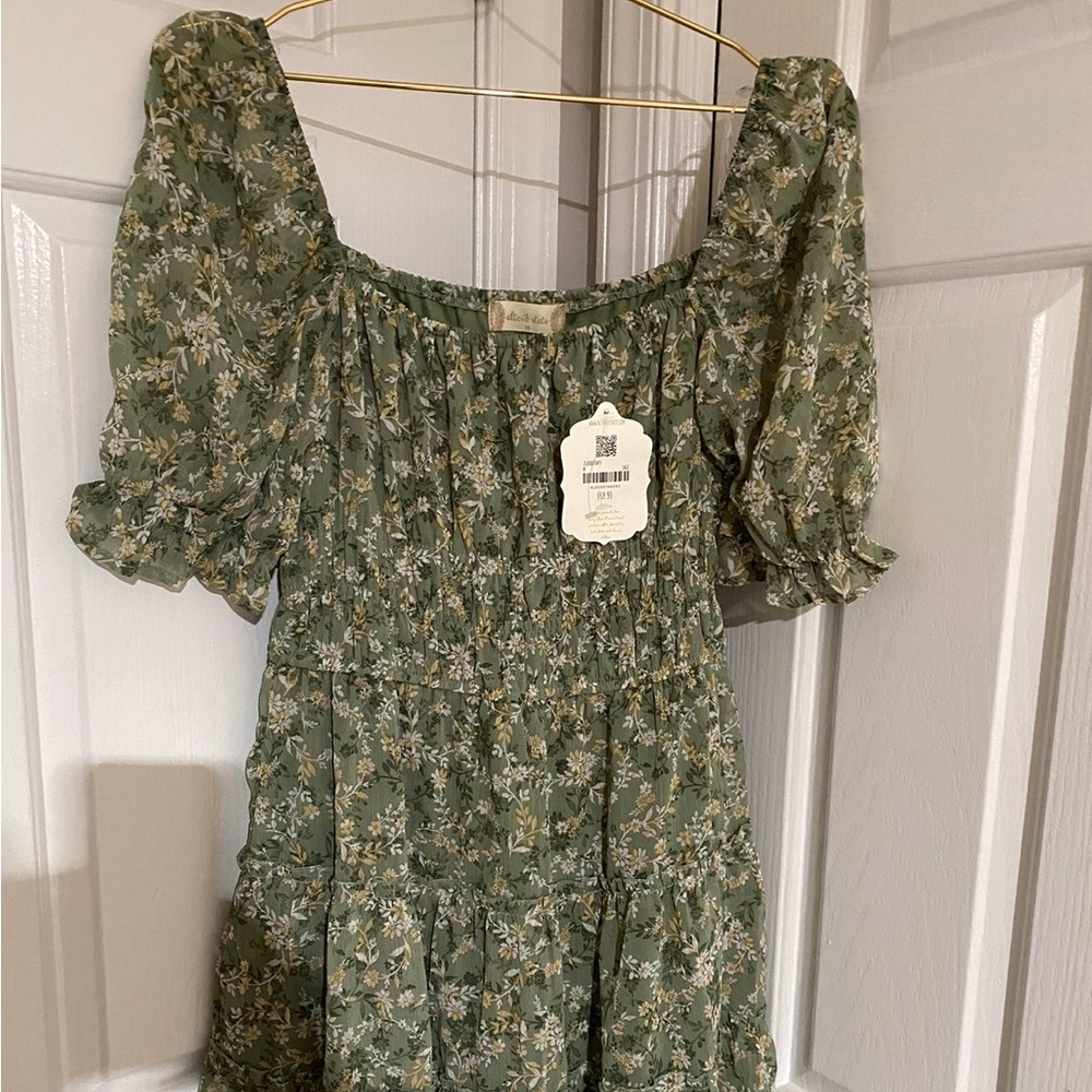 NWT Altar’d State Sage Mini Dress